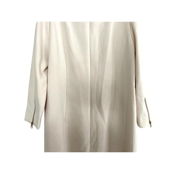 J.CREW White Shift Dress Double Zip Lined Size 6 - Picture 10 of 12